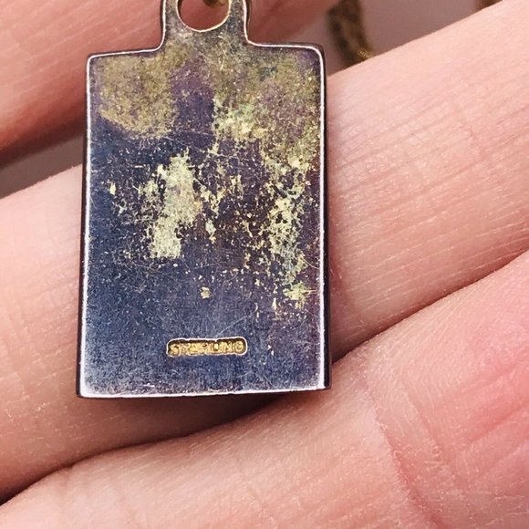 Museum Repro Egyptian Cartouche Sterling Charm 1/20 14k GF Gold Necklace - Picture 7 of 9